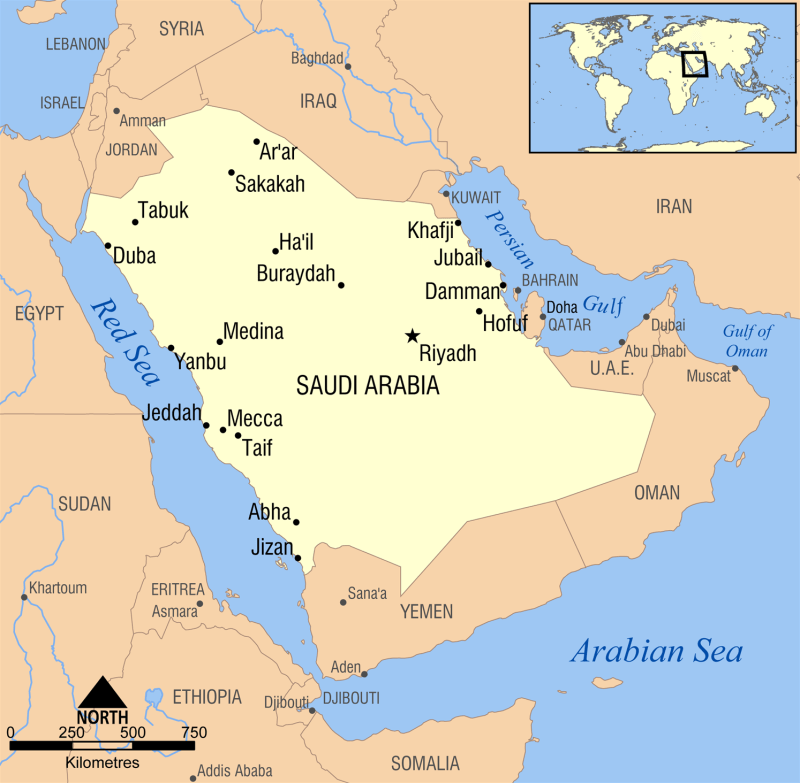 mapa arabua